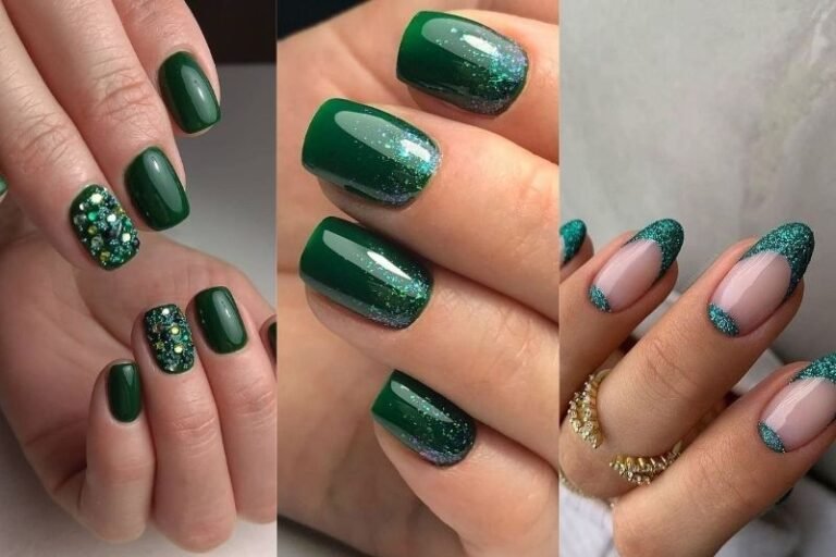 16 Green Christmas Nails for 2024