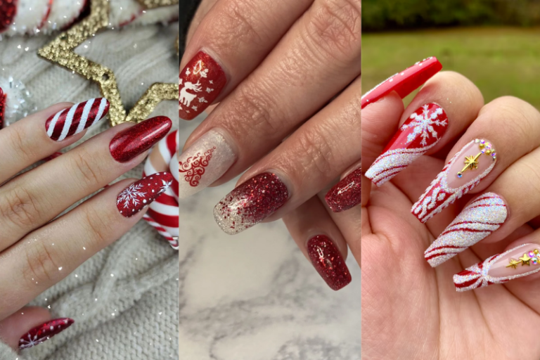 19 Red Glitter Christmas Nail Designs You Absolutely Must Try in 2024