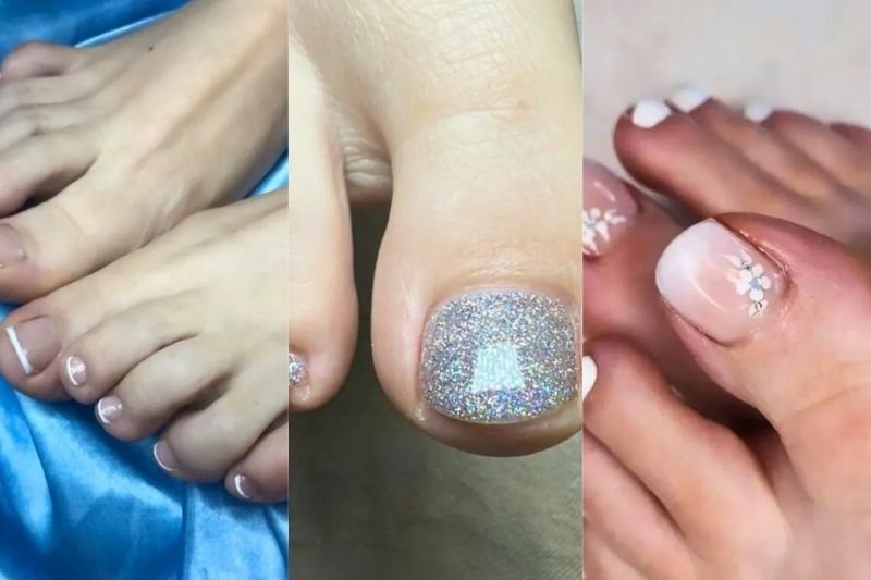 20 Wedding Toe Nail Designs You Can Easily Copy for Your Big Day