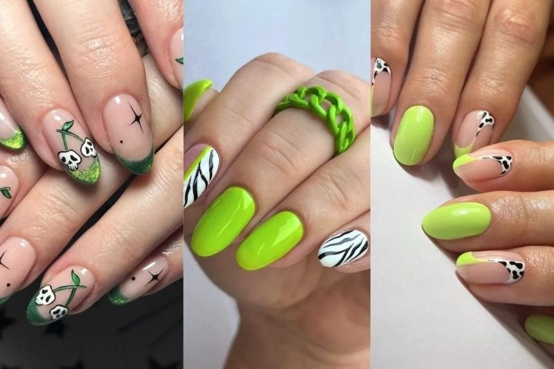 25 Gorgeous Green Fall Nail Ideas to Level Up Your Autumn Look