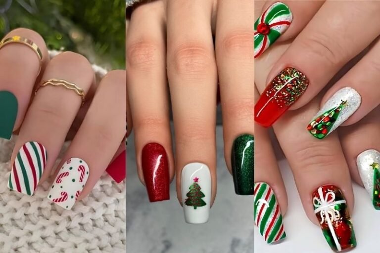 27 Red and Green Christmas Nail Designs for 2024 You’ll Absolutely Love