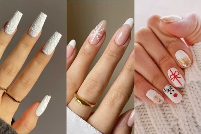 27 White Christmas Nail Designs 2024 You’ll Want to Rock This Holiday Season