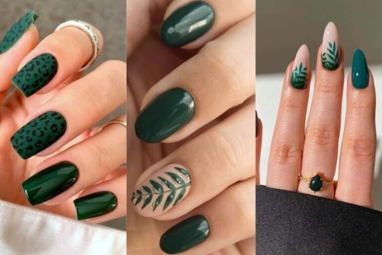 31 Stunning Forest Green Nails To Obsess Over