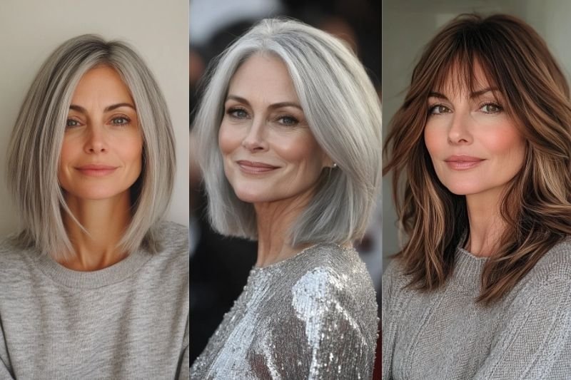 34 Chic Medium-Length Hairstyles for Older Women in 2025