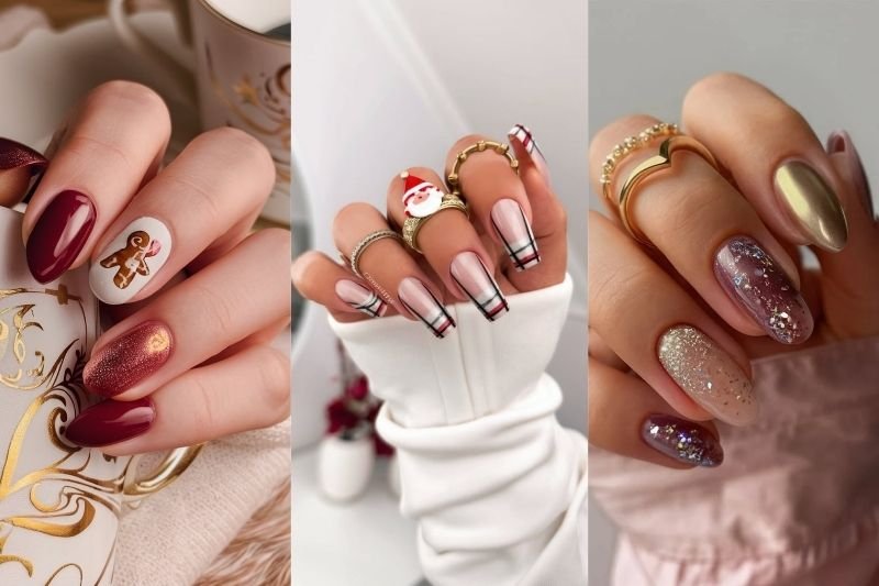 25 Stunning Christmas Nail Ideas for 2024 2025 Get Festive with Gorgeous Designs!